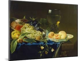 Still Life with Fruit and Rummer, 1758-Justus Juncker-Mounted Giclee Print