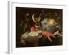 Still Life with Fruit and Shell Fish, 1653-Jan Van, The Elder Kessel-Framed Giclee Print