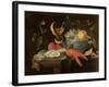 Still Life with Fruit and Shell Fish, 1653-Jan Van, The Elder Kessel-Framed Giclee Print