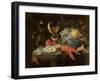 Still Life with Fruit and Shell Fish, 1653-Jan Van, The Elder Kessel-Framed Giclee Print