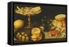 Still Life with Fruit and Shellfish-Peter Binoit-Framed Stretched Canvas