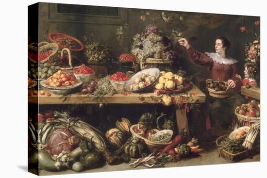 Still Life with Fruit and Vegetables-Frans Snyders Or Snijders-Stretched Canvas