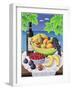 Still Life with Fruit and Wine, 1993-Liz Wright-Framed Giclee Print