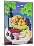 Still Life with Fruit and Wine, 1993-Liz Wright-Mounted Giclee Print
