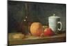 Still Life with Fruit and Wine Bottle-Jean-Baptiste Simeon Chardin-Mounted Giclee Print