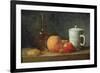 Still Life with Fruit and Wine Bottle-Jean-Baptiste Simeon Chardin-Framed Giclee Print