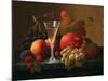 Still Life with Fruit and Wine, C.1850-70 (Oil on Canvas)-Severin Roesen-Mounted Giclee Print