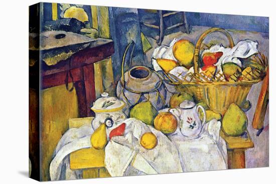 Still Life with Fruit Basket-Paul Cézanne-Stretched Canvas