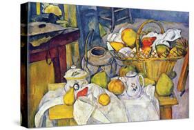 Still Life with Fruit Basket-Paul Cézanne-Stretched Canvas