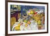 Still Life with Fruit Basket-Paul Cézanne-Framed Premium Giclee Print