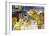 Still Life with Fruit Basket-Paul Cézanne-Framed Premium Giclee Print