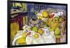 Still Life with Fruit Basket-Paul Cézanne-Framed Art Print