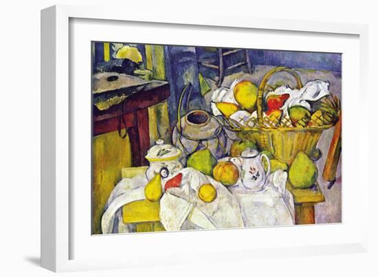 Still Life with Fruit Basket-Paul Cézanne-Framed Art Print