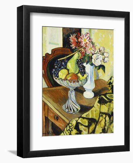 Still Life with Fruit Bowl, 1918-Suzanne Valadon-Framed Giclee Print