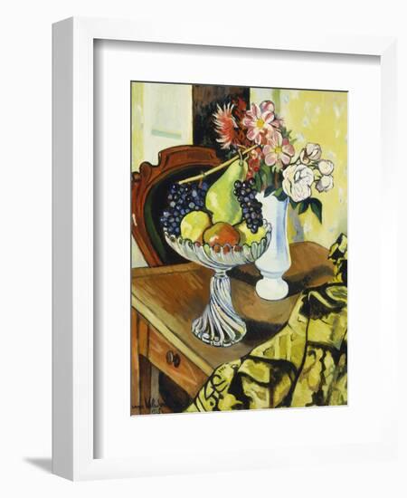 Still Life with Fruit Bowl, 1918-Suzanne Valadon-Framed Giclee Print
