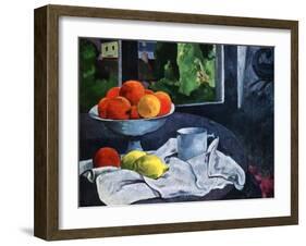 Still Life with Fruit, Brittany, 19th Century-Paul Gauguin-Framed Giclee Print