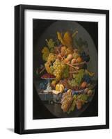 Still Life with Fruit, c.1855-1860-Severin Roesen-Framed Giclee Print