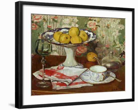 Still Life with Fruit Dish and Cup-Georges Daniel De Monfreid-Framed Giclee Print