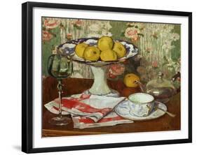 Still Life with Fruit Dish and Cup-Georges Daniel De Monfreid-Framed Giclee Print