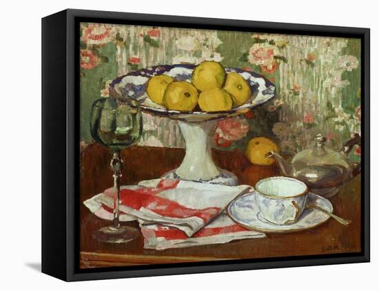 Still Life with Fruit Dish and Cup-Georges Daniel De Monfreid-Framed Stretched Canvas