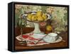 Still Life with Fruit Dish and Cup-Georges Daniel De Monfreid-Framed Stretched Canvas