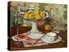 Still Life with Fruit Dish and Cup-Georges Daniel De Monfreid-Stretched Canvas