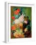 Still Life with Fruit, Flowers and Bird's Nest-Jan van Os-Framed Giclee Print