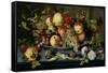 Still Life with Fruit, Flowers and Seafood-Balthasar van der Ast-Framed Stretched Canvas