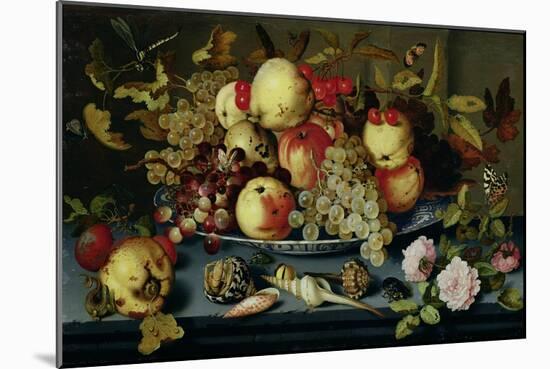Still Life with Fruit, Flowers and Seafood-Balthasar van der Ast-Mounted Giclee Print