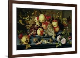 Still Life with Fruit, Flowers and Seafood-Balthasar van der Ast-Framed Giclee Print