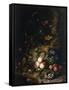 Still Life with Fruit, Flowers, Reptiles and Insects-Rachel Ruysch-Framed Stretched Canvas