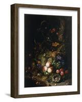 Still Life with Fruit, Flowers, Reptiles and Insects-Rachel Ruysch-Framed Giclee Print