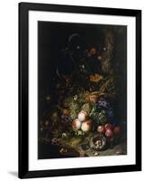 Still Life with Fruit, Flowers, Reptiles and Insects-Rachel Ruysch-Framed Giclee Print