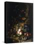 Still Life with Fruit, Flowers, Reptiles and Insects-Rachel Ruysch-Stretched Canvas