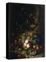 Still Life with Fruit, Flowers, Reptiles and Insects-Rachel Ruysch-Stretched Canvas