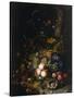 Still Life with Fruit, Flowers, Reptiles and Insects-Rachel Ruysch-Stretched Canvas