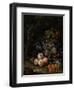 Still Life with Fruit, Foliage and Insects, C.1669-Abraham Mignon-Framed Giclee Print