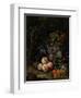 Still Life with Fruit, Foliage and Insects, C.1669-Abraham Mignon-Framed Giclee Print