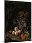 Still Life with Fruit, Foliage and Insects, C.1669-Abraham Mignon-Mounted Giclee Print