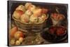 Still Life with Fruit, Late 16th-Early 17th Century-Georg Flegel-Stretched Canvas