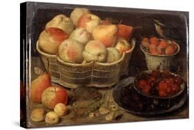 Still Life with Fruit, Late 16th-Early 17th Century-Georg Flegel-Stretched Canvas