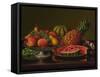 Still Life with Fruit (Oil on Canvas)-Levi Wells Prentice-Framed Stretched Canvas