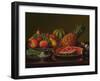 Still Life with Fruit (Oil on Canvas)-Levi Wells Prentice-Framed Giclee Print