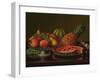 Still Life with Fruit (Oil on Canvas)-Levi Wells Prentice-Framed Giclee Print