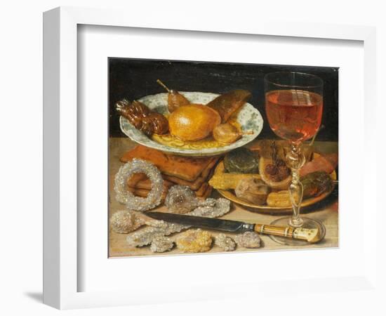 Still life with fruit, pastry and sweetmeat-Georg Flegel-Framed Giclee Print