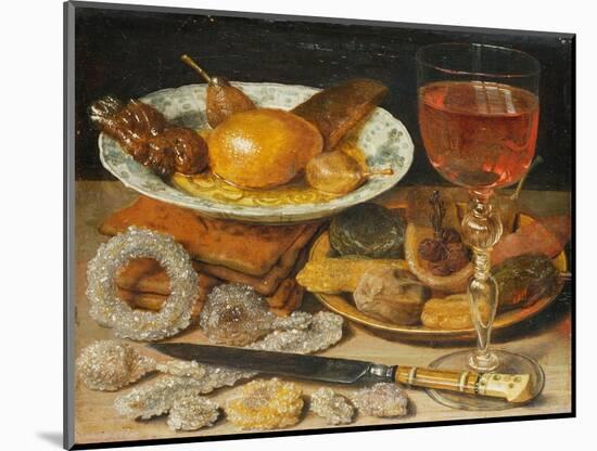 Still life with fruit, pastry and sweetmeat-Georg Flegel-Mounted Giclee Print
