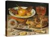 Still life with fruit, pastry and sweetmeat-Georg Flegel-Stretched Canvas