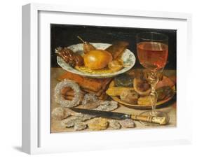 Still life with fruit, pastry and sweetmeat-Georg Flegel-Framed Giclee Print