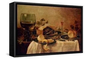 Still Life with Fruit Pie, 1635-Willem Claesz. Heda-Framed Stretched Canvas