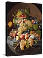 Still Life with Fruit-Severin Roesen-Stretched Canvas